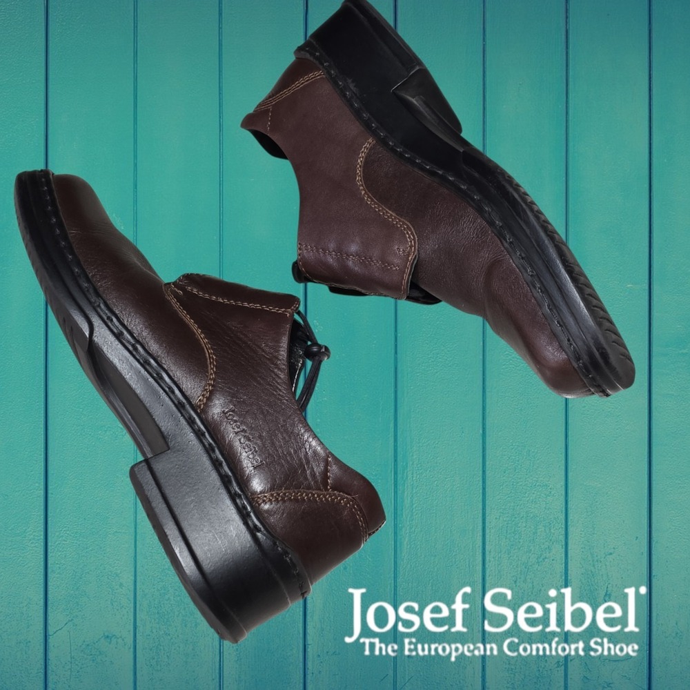 Josef Seibel Women's Taylor Toggle Leather Comfort Shoes Brown EU 38 US 7-7.5
